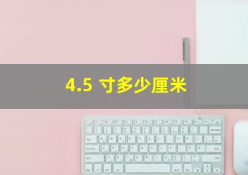 4.5 寸多少厘米